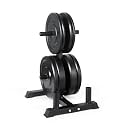 CAP 2-inch Olympic Bumper Plate Weight Set | 100-370 lbs | Multiple Colors | Storage Rack Optional