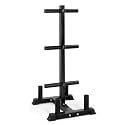 CAP Olympic Bumper Plate Tree Rack with Barbell Holders, Heavy-Duty Weight Plate Storage Rack for Home Gym, Steel Olympic Plate Organizer Stand, Multiple Color & Size Options