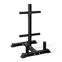 CAP Olympic Bumper Plate Tree Rack with Barbell Holders, Heavy-Duty Weight Plate Storage Rack for Home Gym, Steel Olympic Plate Organizer Stand, Multiple Color &amp; Size Options