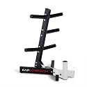 Cap Olympic Plate Tree Storage Rack for Weights & Barbells, Heavy-Duty Steel Weight Plate Organizer for 2-Inch Olympic Plates, Space-Saving Storage Rack, 300lb Capacity, Multiple Colors