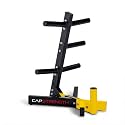 Cap Olympic Plate Tree Storage Rack for Weights & Barbells, Heavy-Duty Steel Weight Plate Organizer for 2-Inch Olympic Plates, Space-Saving Storage Rack, 300lb Capacity, Multiple Colors