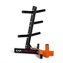 Cap Olympic Plate Tree Storage Rack for Weights & Barbells, Heavy-Duty Steel Weight Plate Organizer for 2-Inch Olympic Plates, Space-Saving Storage Rack, 300lb Capacity, Multiple Colors