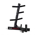 Cap Olympic Plate Tree Storage Rack for Weights &amp; Barbells, Heavy-Duty Steel Weight Plate Organizer for 2-Inch Olympic Plates, Space-Saving Storage Rack, 300lb Capacity, Multiple Colors