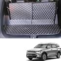 Premium 7D Boot/Trunk Mats Compatible for I20||Luxury Leather Double Layered||Complete Set ||100% Waterproof and Washable (Black)