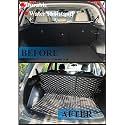 Premium 7D Boot/Trunk Mats Compatible for ZS EV||Luxury Leather Double Layered||Complete Set ||100% Waterproof and Washable (Black with Silver)