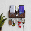 CAPIO ART Designer key holder Wood Key Holder (8 Hooks, Brown)
