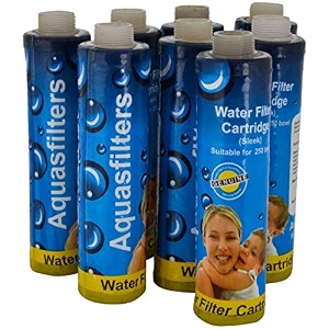 capital purerite 10 inch spun filter cartridge 5 micron  sediment water filter candle for ro uv amp uf water purifiers  removes dust sand amp sediments  universal pre filter replacement  pack of 8