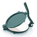 CAPITAL Cast Iron Roti Press 6 Inch | Heavy Duty Tortilla Press for Roti, Puri, Paratha, Chapati, Taco, Tortilla, Flatbread | Manual Dough Press Maker with Handle – Green Finish