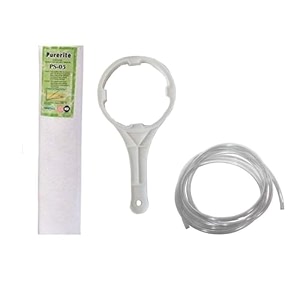 capital ro pre filter housing kit with 10-inch spun cartridge 2 meter pipe amp spanner key  universal pre filter set for ro uv amp uf water purifiers for all brands