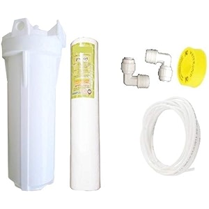 capital ro service filter kit  10 inch pre filter bowl with pp spun cartridge  3 meter pipe  teflon tape  elbow connectors  inline solid filter cartridge for ro water purifier