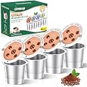 CAPMESSO Reusable K Cups for Keurig 5-Hole MultiStream Brewers, 4 Pack