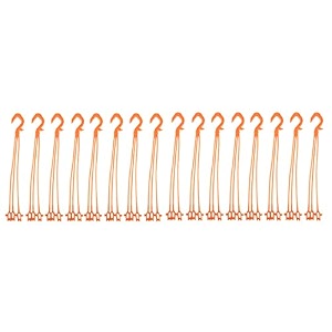 cappl plastic hanger for planters 30 cm long pack of 12 orange