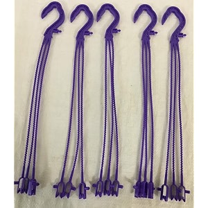 cappl plastic hanger for planters 30 cm long violet pack of 12