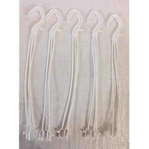 cappl plastic hanger for planters 30 cm long pack of 12 white