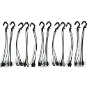 CAPPL Plastic Hanger for Planters, 30 cm Long (Black, Pack of 12)