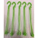 CAPPL Plastic Hanger for Planters, 30 cm Long (Green, Pack of 12)