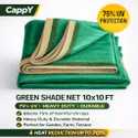 cappy 75% UV Protection Green Shade Net for Garden,Terrace Net for Balcony Portable Green House