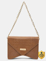Caprese Shaya Baguette Small Tan Handbag for