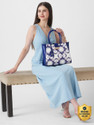 Caprese Women Blue Satchel