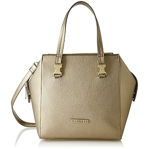 caprese womens bruno s medium dull gold satchel