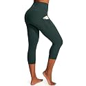 Capri Leggings with Pockets for Women High Waisted Yoga Pants Women Capris