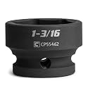 Capri Tools 1-3/16 in. Stubby Impact Socket, 1/2 in. Drive, 6-Point, SAE