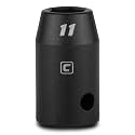 Capri Tools 11 mm Shallow Impact Socket, 1/2-Inch Drive, 6-Point, Metric