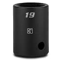 Capri Tools 19 mm Shallow Impact Socket, 1/2-Inch Drive, 6-Point, Metric
