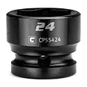 Capri Tools 24 mm Stubby Impact Socket, 1/2 in. Drive, 6-Point, Metric (CP55424)