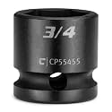 Capri Tools 3/4 in. Stubby Impact Socket, 1/2 in. Drive, 6-Point, SAE