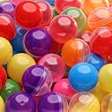 Capsule Vending Machine Translucent Round Capsules Empty 100 pcs 1.26 inch - Gumball Machine Capsules Bulk Party Favors Containers - Easter Basket Stuffers Gifts Pinata Stuffers DIY Craft Supplies