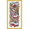 CaptainCrafts Counted Cross Stitch Kits for Adults Winter Bird Pattern