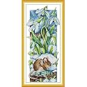 CaptainCrafts Cross Stitch Kits for Adults Stamped 11CT Spring Forest