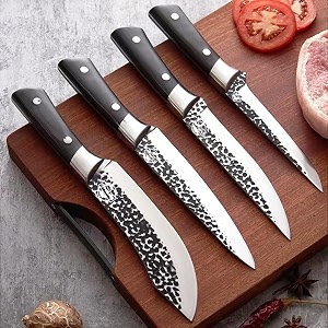 damascus knife set japanese knife set steel kitchen knife butcher cleaver meat chopper classic vegetable cleaver chopping knife premium chef knife set of 4
