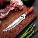 Stainless Steel Professional Utility Knife Set - Paring, Vegetable, Cooking Knife (Set of 1), Brown