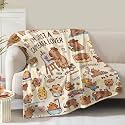 Capybara Gifts Blanket for Women Girls Boys Kids Adult Animals Lovers, Soft Cozy Flanne Throw Blanket Presents Ideas for Birthday Christmas Valentines for Home Living Room Couch Bed Sofa Decor 60"x50"