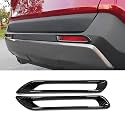 Car Accessories Fit For Toyota RAV4 2019-2022 2023 2024 2025 Exterior Rear Bumper Reflector Fog Lights Cover Trim (Carbon Fiber Style) ABS 2 PCS
