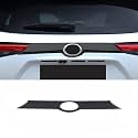Car Accessories Tail Gate Grille Decoration Protector Guard Plate Fit For Toyota Highlander 2021 2022 2023 2024 2025 Rear Exterior Trunk Streamer Cover Trim (Black) ABS 1 PC