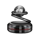 Car Air Freshener Auto Rotating Floating Planet Decor Solar Powered Aromatherapy Essential Diffuser Air Freshener Diffuser Fragrance Car Accessories perfumes (Black)