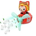 Car Air Fresheners Cute Cartoon Fox Pilot Car Diffuser Rotating Propeller Automotive Air Outlet Fan Creative Car Perfume Decoration Funny Car Interior Accessories