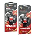 Car Air Fresheners Vent Clips, Essential Car Odor Eliminator, Perfect Scented Car Accessories, for Long Lasting Fragrance up to 30 Days, 0.07 FL.OZ (Strawberry, 2 Packs)
