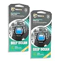 Car Air Fresheners Vent Clips, Essential Car Odor Eliminator, Perfect Scented Car Accessories, For Long Lasting Fragrance up to 30 days, 0.07 FL.OZ (Deep Ocean, 2 Packs)