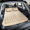 Car Air Mattress Bed for VW Bora Kombi 1998-2005, Car Camping Mattress for Trunk and Back Seat Portable Sleeping Pad Mattress for Car Travel,Beige