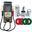 Car Alternator Tester 12V 6V with Voltmeter Alligator Clips, 2PCS Battery Terminal Cleaner, 4PCS Anti-Corrosion Fiber Washers for Car, RVs, Boats