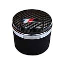 Car Ashtray for BMW 1/3/5/7 Series and X1/X3/X5/X6, with LED Light and Lid, Detachable and Portable (Carbon Fiber)