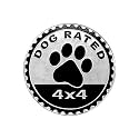 GLSOWEE Dogs Badge Rated Car Emblem, 4 x 4 3D Metal Car Badge Decal Sticker