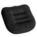 Car Booster Seat Cushion, Car Booster Cushion Office Mat, Car Seat Pad Heightening Height Boost Mat Portable Breathable Mesh, Ideal for Car Office,Home, Used All The Year, Black 15.7x15.7x4.7inch