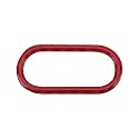 Car Carbon Fibre Interior Warning Light Button Switch Decal Cover Compatible with Mini F55 F56 F57 Red