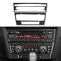Car CD Panel Sticker Carbon Fiber Decal Trim Cover fits for BMW E90 E92 E93 2005 2006 2007 2008 2009 2010 2011 2012 Interior Accessories (Style D)