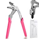 Car Clip Pliers, Panel Clip Removal Tool for Plastic Fasteners,Rose Red